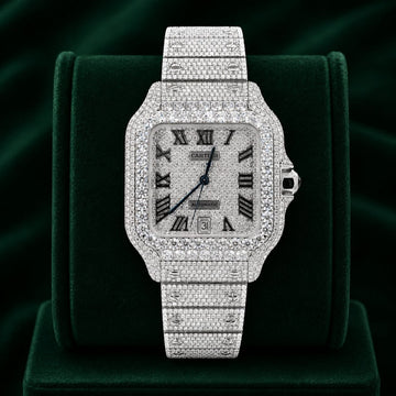 CS 41MM MOISSANITE DIAMOND WATCH 20CT
