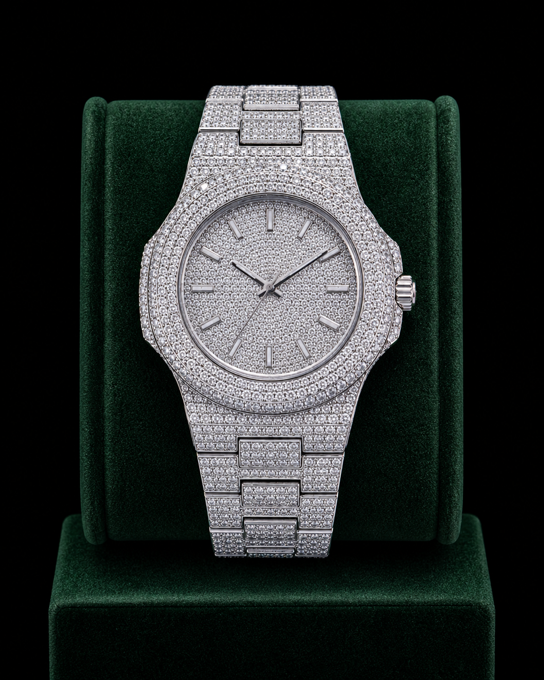 CS 41MM Moissanite Diamond Watch 20CT