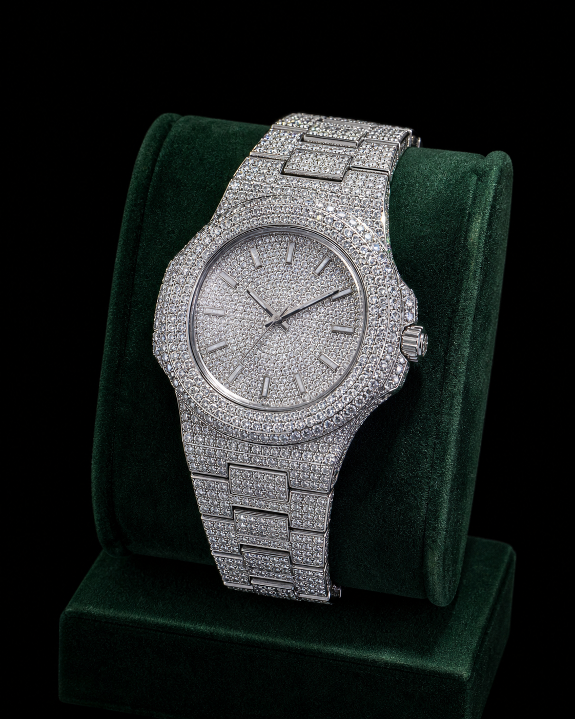 CS 41MM Moissanite Diamond Watch 20CT
