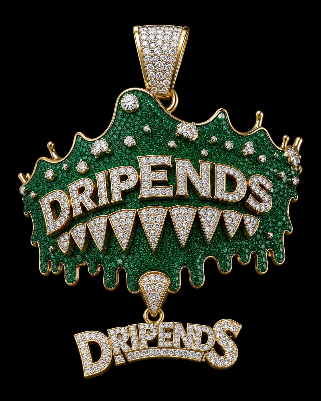 Douple Plate VVS CVD - Custom Name Pendant