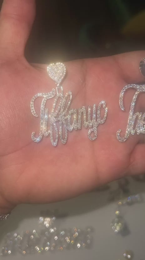 Single Plate VVS CVD - Custom Name Pendant