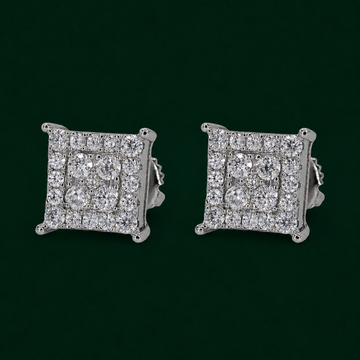 Square chandelier VVS Moissanite Daimond Earrings